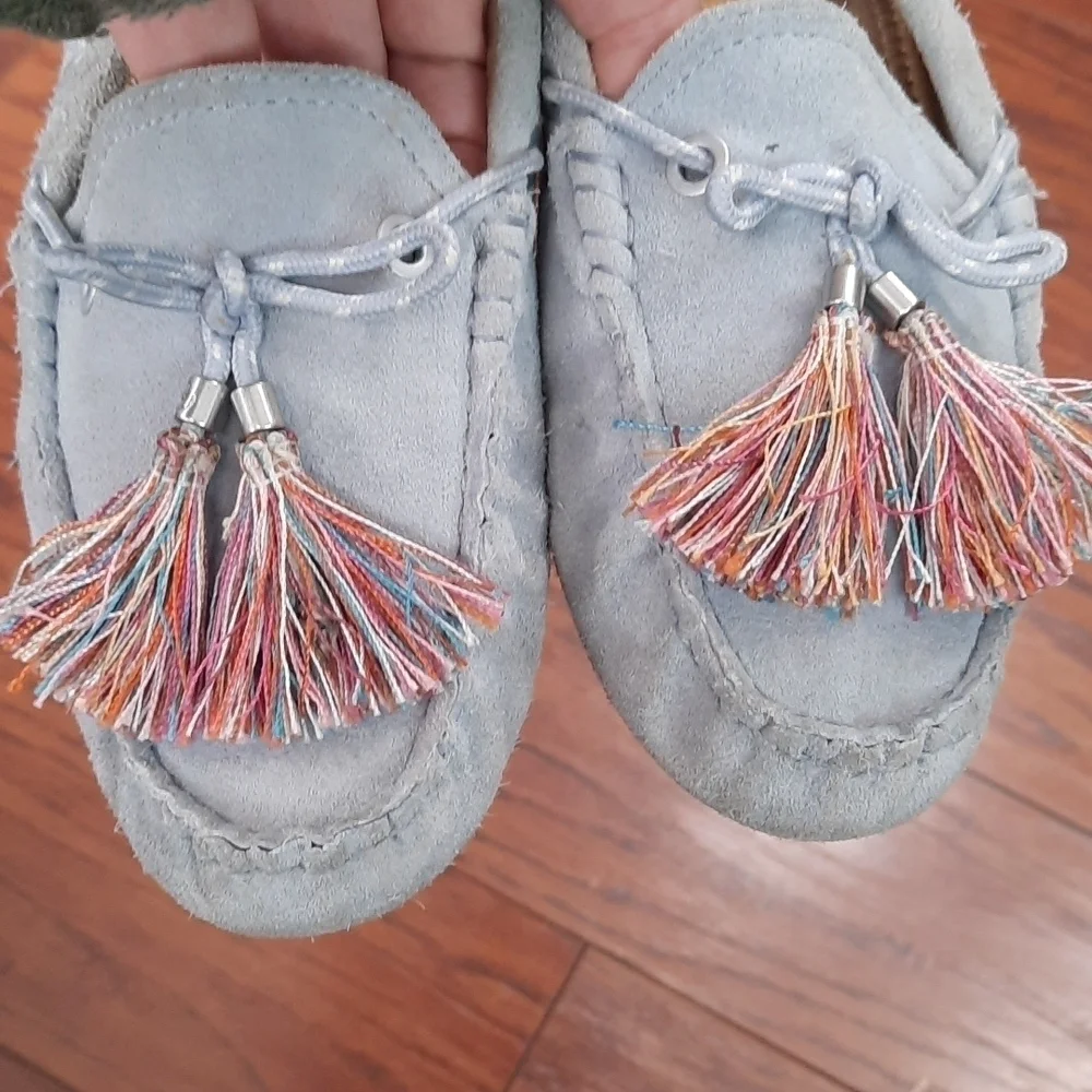 Sam Edelman Suede Fantine Tasseled Moccasin Flats - Picture 6 of 7